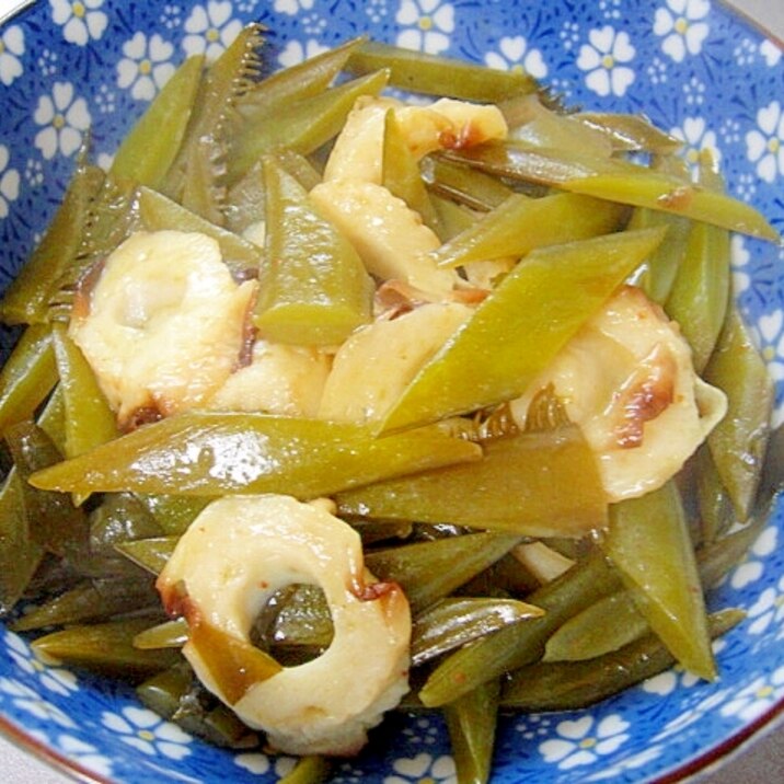 生茎わかめと竹輪の煮物 レシピ 作り方 By Mint74 楽天レシピ